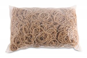 Gumki recepturki OFFICE PRODUCTS, średnica 40mm, 1,5x1,5mm, 60% kauczuku, 1000g, zgrzewka, naturalne