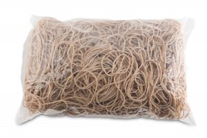 Gumki recepturki OFFICE PRODUCTS, średnica 60mm, 1,5x1,5mm, 60% kauczuku, 1000g, zgrzewka, naturalne