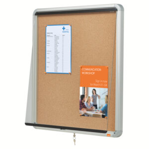 Szklana korkowa gablota wewnętrzna Nobo 6 xA4