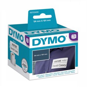 Etykiety Dymo 1 x 220 99014 54mm x 101mm białe papierowe
