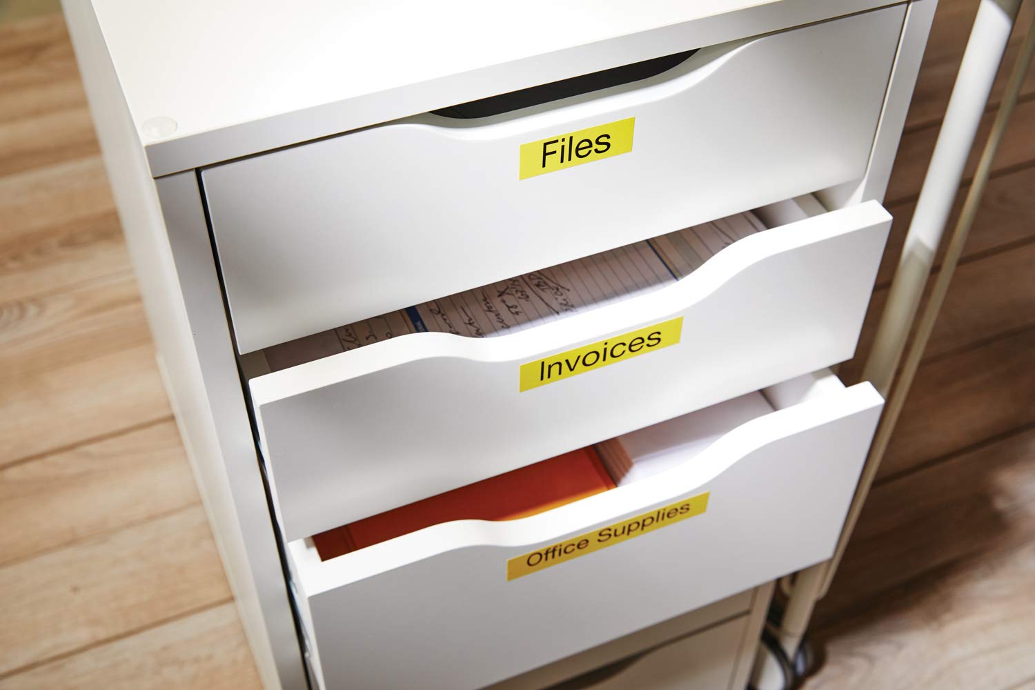 Taśma Dymo 45018 D1 12mm x 7m żółta/czarny nadruk - obrazek 3