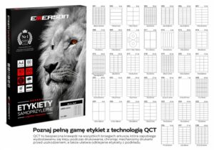 Etykiety A4  Emerson białe 105x57 (100) 10 etykiet na stronie NR. 32