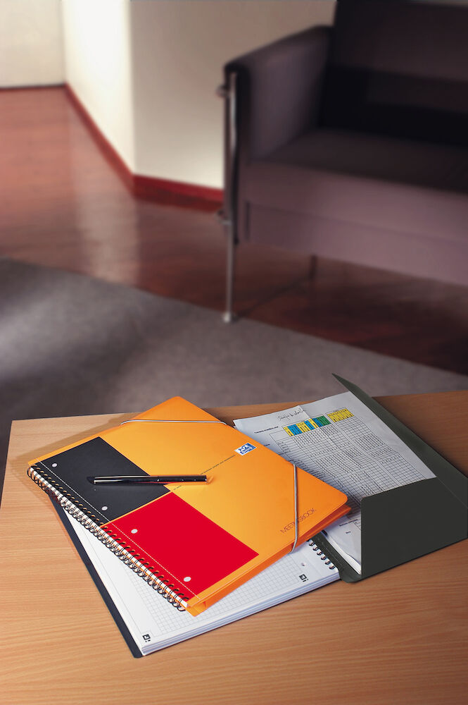 Kołonotatnik OXFORD INTERNATIONAL MEETINGBOOK z teczką A4 80 kartek linia - obrazek 3