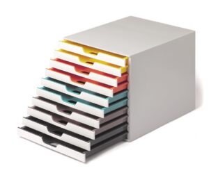 Pojemniki z 10 szufladami DURABLE VARICOLOR® MIX 10
