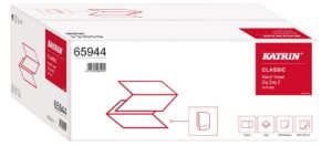 Ręcznik ZZ KATRIN biały CLASSIC 25 % makulatury. 20x150 listków. 232 x 230 mm 65944