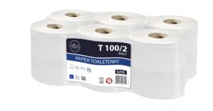3. Papier toaletowy jumbo LAMIX PROFESIONAL biały 100m 2warstwy celuloza