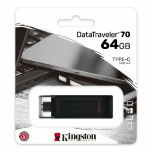 1. Pendrive KINGSTON DATA TRAVEL 70 64GB USB- C
