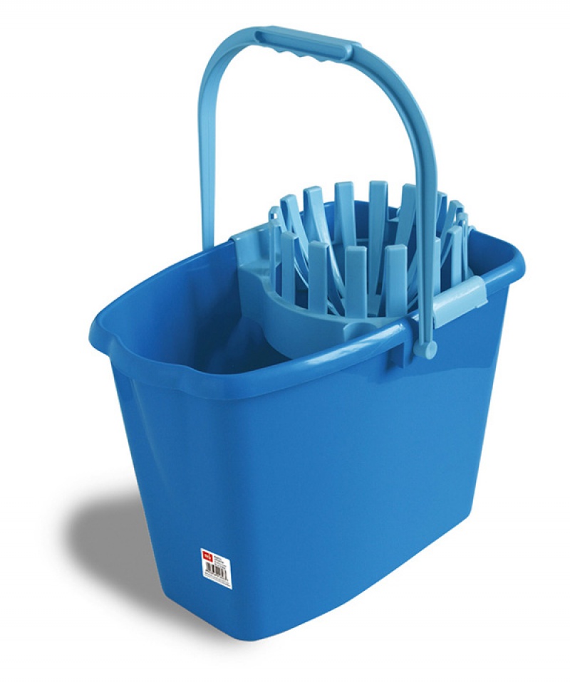 Wiadro ANNA ZARADNA, z wyciskaczem, 10 l, mix kolorów - obrazek 2