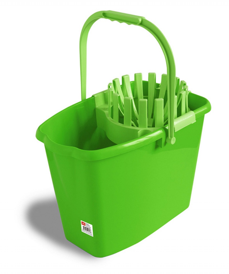 Wiadro ANNA ZARADNA, z wyciskaczem, 10 l, mix kolorów - obrazek 3