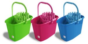 Wiadro ANNA ZARADNA, z wyciskaczem, 10 l, mix kolorów