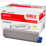 Toner Oki do C831/841 | 10 000 str. | yellow