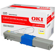 Toner Oki do C301/321/ MC342/MC332 | 1 500 str. | yellow