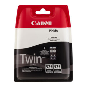 Zestaw dwóch tuszy Canon  PGI525BK do iP-4850 MG-5150/5250 |2 x 340 str.| black