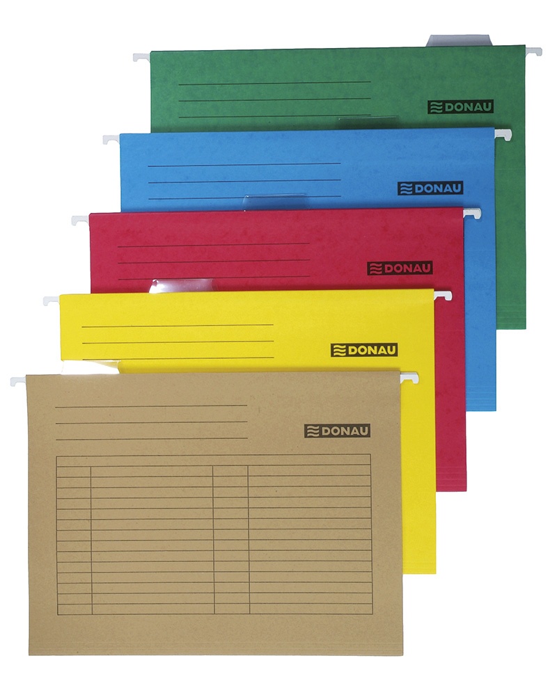 Teczka zawieszkowa DONAU, A4, 230gsm, zielona - obrazek 2