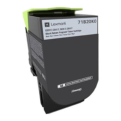 Kaseta z tonerem Lexmark 71B20K0 do CS/CX3 | zwrotny | 3 000 str. | black