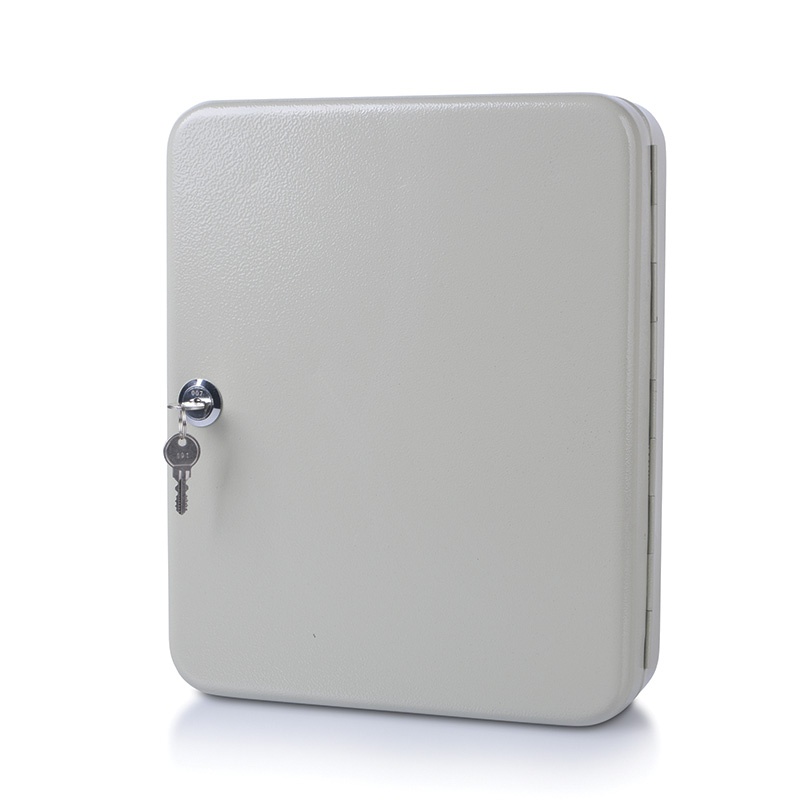 Szafka na klucze DONAU, na 140 kluczy, 300x240x80mm, szara - obrazek 2