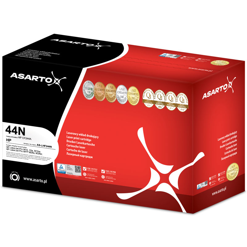 Toner Asarto do HP 44N | CF244A | 1000 str. | black
