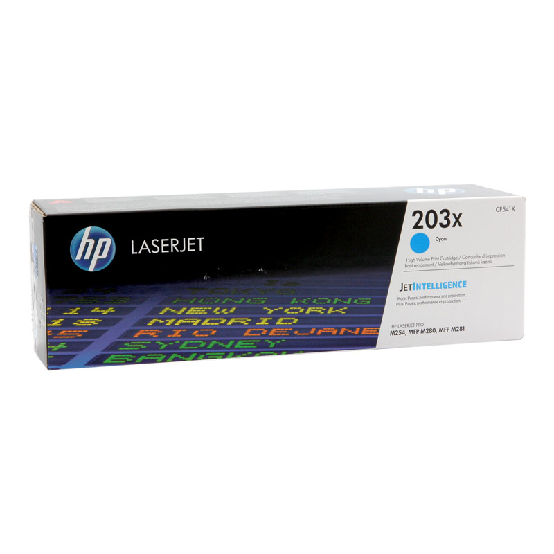 Toner HP 203X HY do Color LaserJet Pro M254dn/M280nw | 2 500 str | cyan