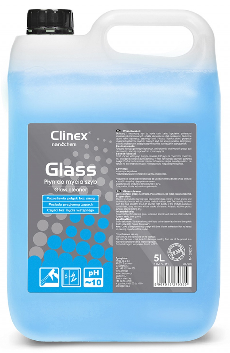 Płyn CLINEX Glass, do mycia szyb, 5l - obrazek 2