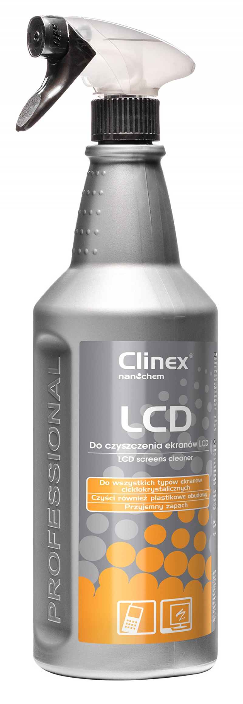 Spray CLINEX LCD, do czyszczenia ekranów, 1l - obrazek 2