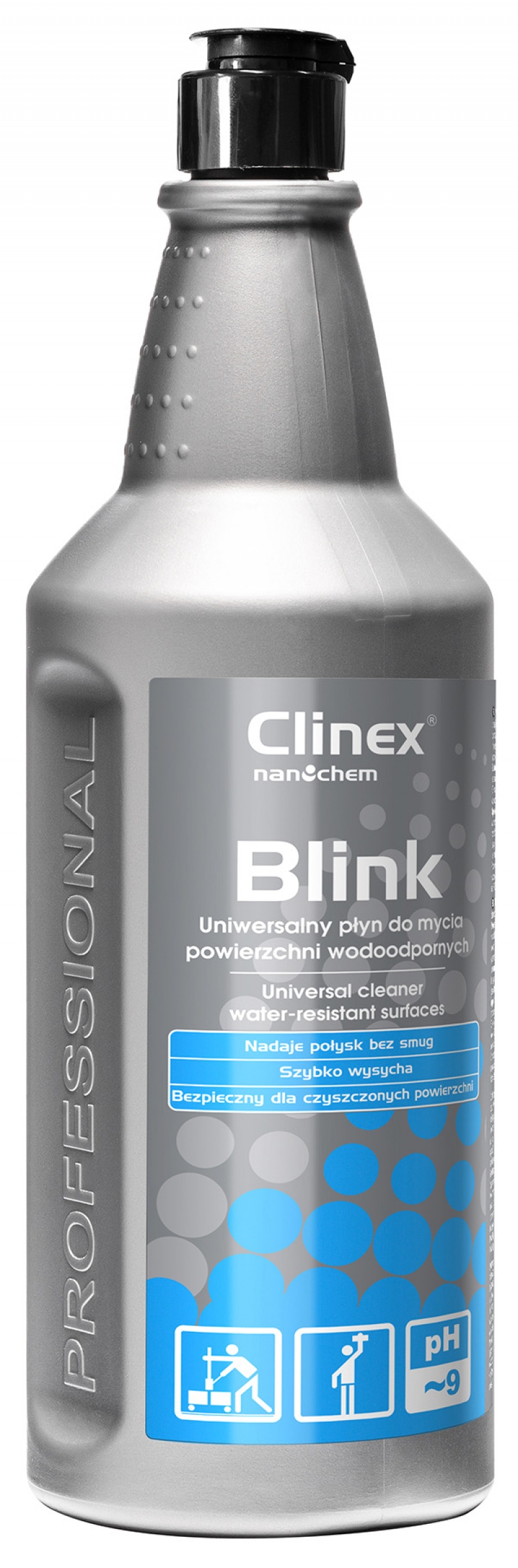 Uniwersalny płyn CLINEX Blink, do mycia powierzchni wodoodpornych, 1l - obrazek 2