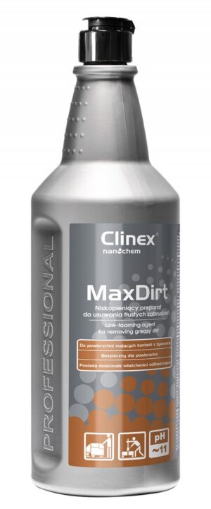 Preparat CLINEX 4 Max Dirt, do usuwania tłustych zabrudzeń, 1l