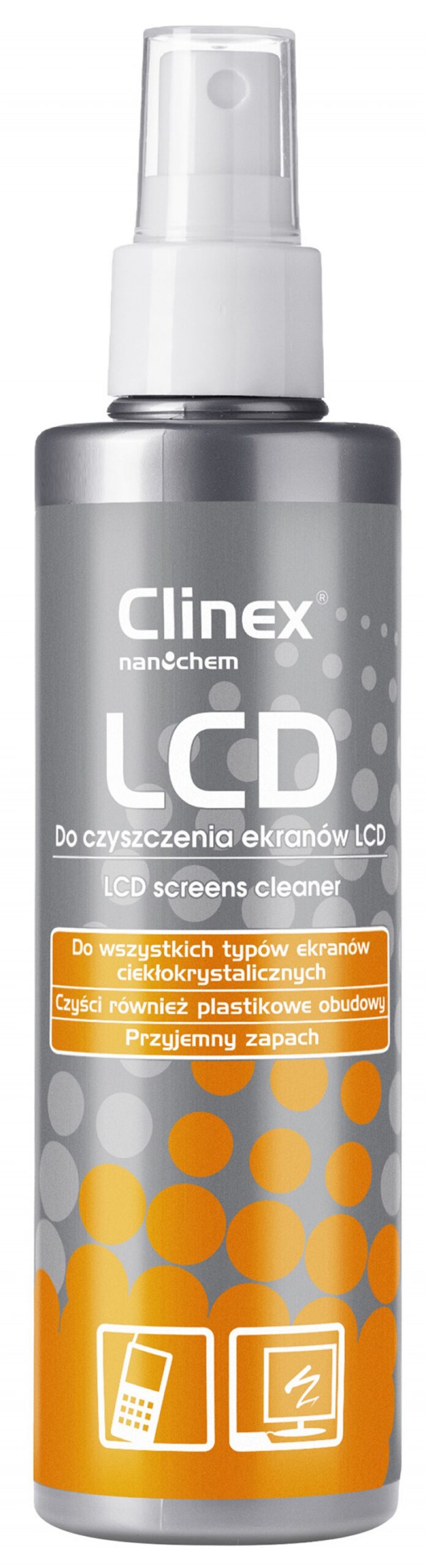 Spray CLINEX LCD, do czyszczenia ekranów, 200ml - obrazek 2