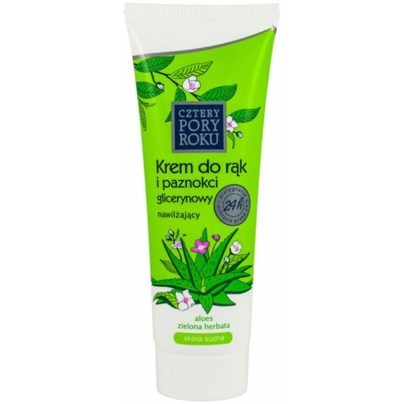 Krem do rąk CZTERY PORY ROKU Aloes, glicerynowy, 130ml - obrazek 2