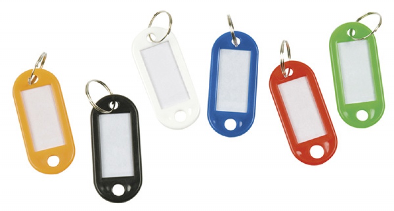 Zawieszki na klucze Q-CONNECT, 50x22mm, 100szt., czarne - obrazek 2