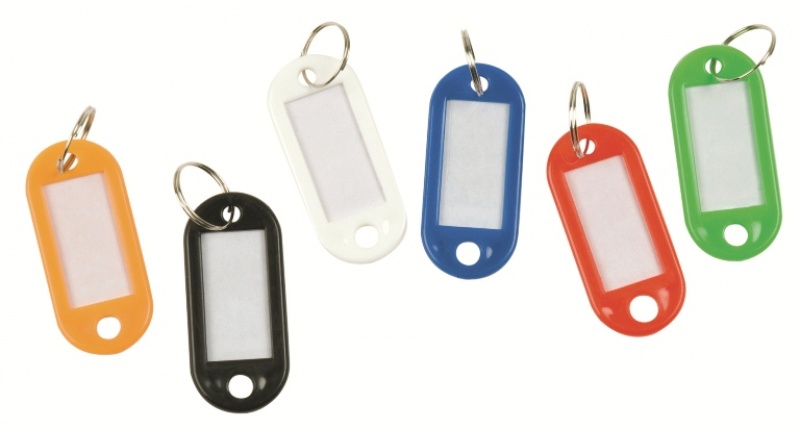 Zawieszki na klucze Q-CONNECT, 58x20mm, 240szt., mix kolorów - obrazek 2