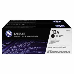 Zestaw dwóch tonerów HP 12A do LaserJet 1010/1012/1015 | 2 x 2 000  str. | black
