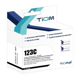 Tusz Tiom do Brother 123C | LC123C | 600 str. | cyan