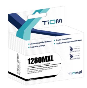 Tusz Tiom do Brother 1280MXL | LC1280XLM | 1200 str. | magenta