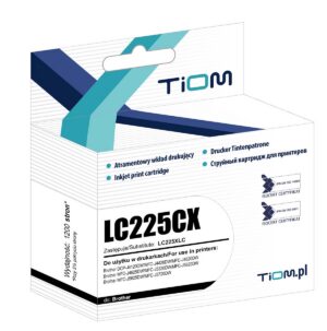 Tusz Tiom do Brother LC225CX | LC225XLC | 1200 str. | cyan