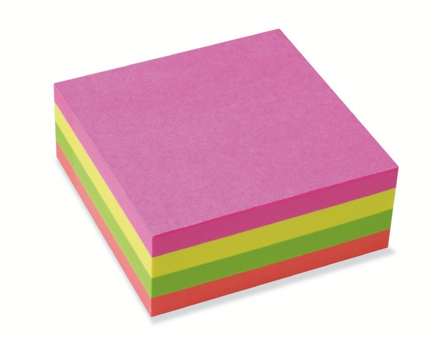 Kostka samoprzylepna Esselte Contacta 75*75 neonowa 320 kartek