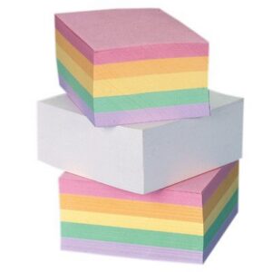 Bloczek kostka kolor klejona na boku 90x 65x35 mm