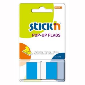 Zakładki indeksujące Stick"n w podajniku 45X25m 50 niebieski