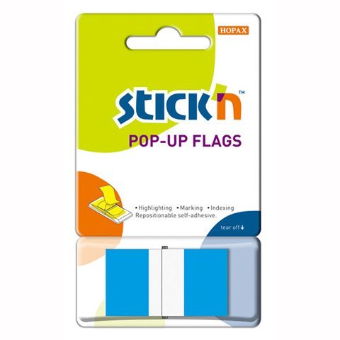 Zakładki indeksujące Stick"n w podajniku 45X25m 50 niebieski