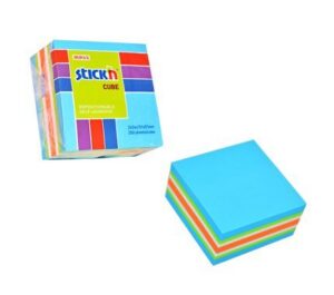 Bloczek kostka Stick"n 51mmX51mm. niebieska-mix neon i pastel