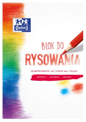 Blok do rysowania OXFORD A4 20k 120G biały