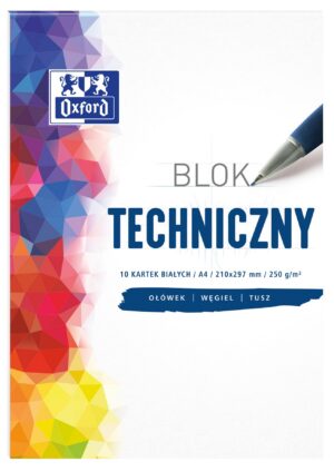 Blok techniczny OXFORD A4 10k 250G biały