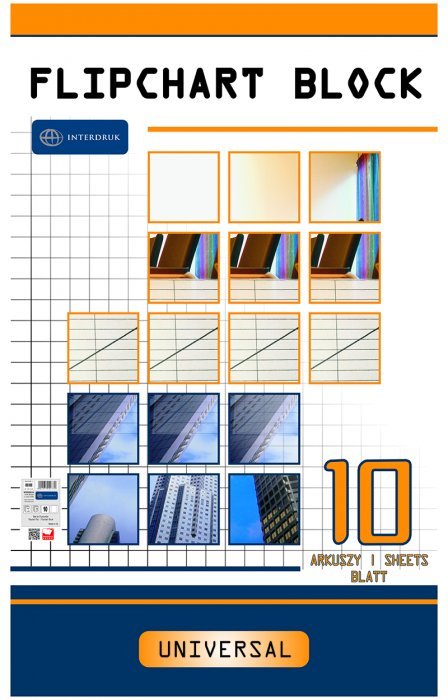 Blok do FLIPCHARTÓW gładki 100x64 10 arkuszy
