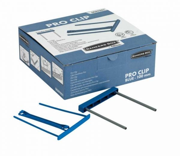 Klips do spinania dokumentów PRO niebieski 89801 FELLOWES op 50szt