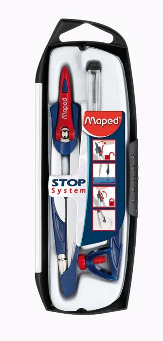 Cyrkiel MAPED STOP SYSTEM 3 elementów