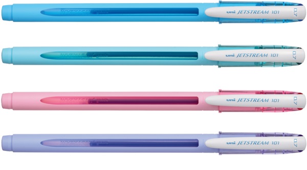 Długopis kulkowy UNI SX-101 Jetstream obudowa jasnoniebieska niebieski wkład