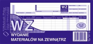 351-8 WZ Wydanie materiałów na zewnątrz 1/3 A4