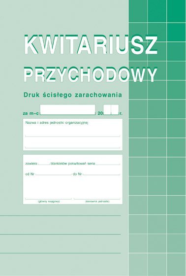400-3 Kwitariusz przychodowy (numerowany)