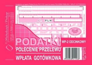 471-5 Polecenie przelewu A6 PODATKI