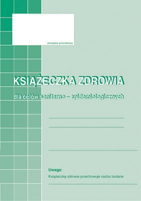 530-5 Książeczka zdrowia dla celów sanitarno-epidemiologicznych