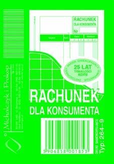 264-9 Rachunek dla konsumenta. A7. wielokopia